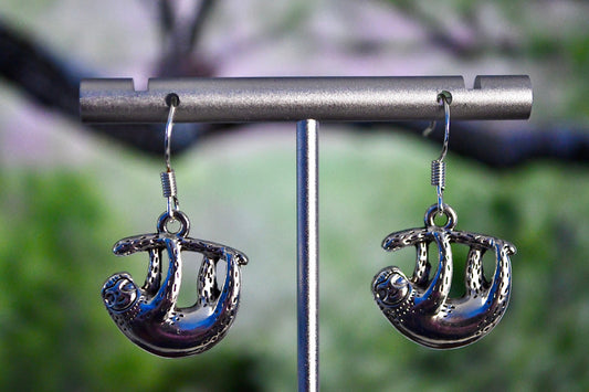 Sloth Clip On Earrings