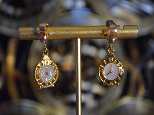 Watch Clip On Earrings