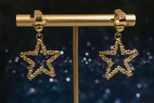 Star Clip On Earrings