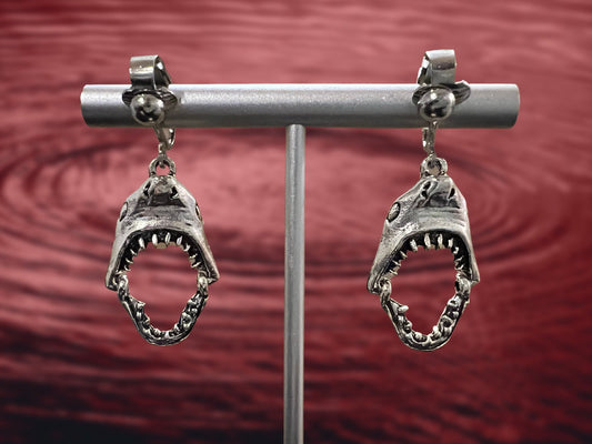 Shark Clip On Earrings