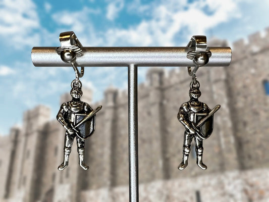 Knight Clip On Earrings