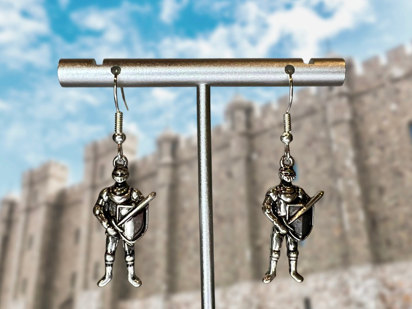 Knight Clip On Earrings