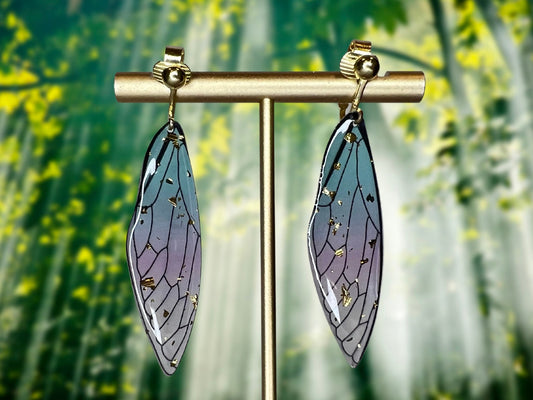 Fairy Wings Clip On Earrings