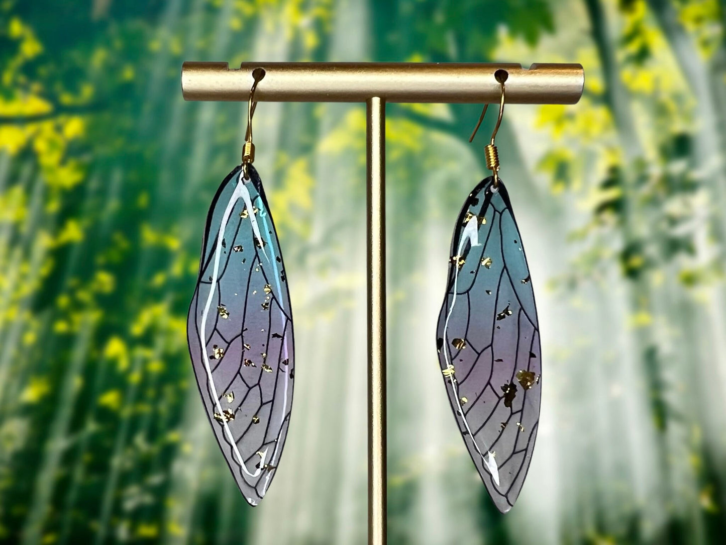 Fairy Wings Clip On Earrings