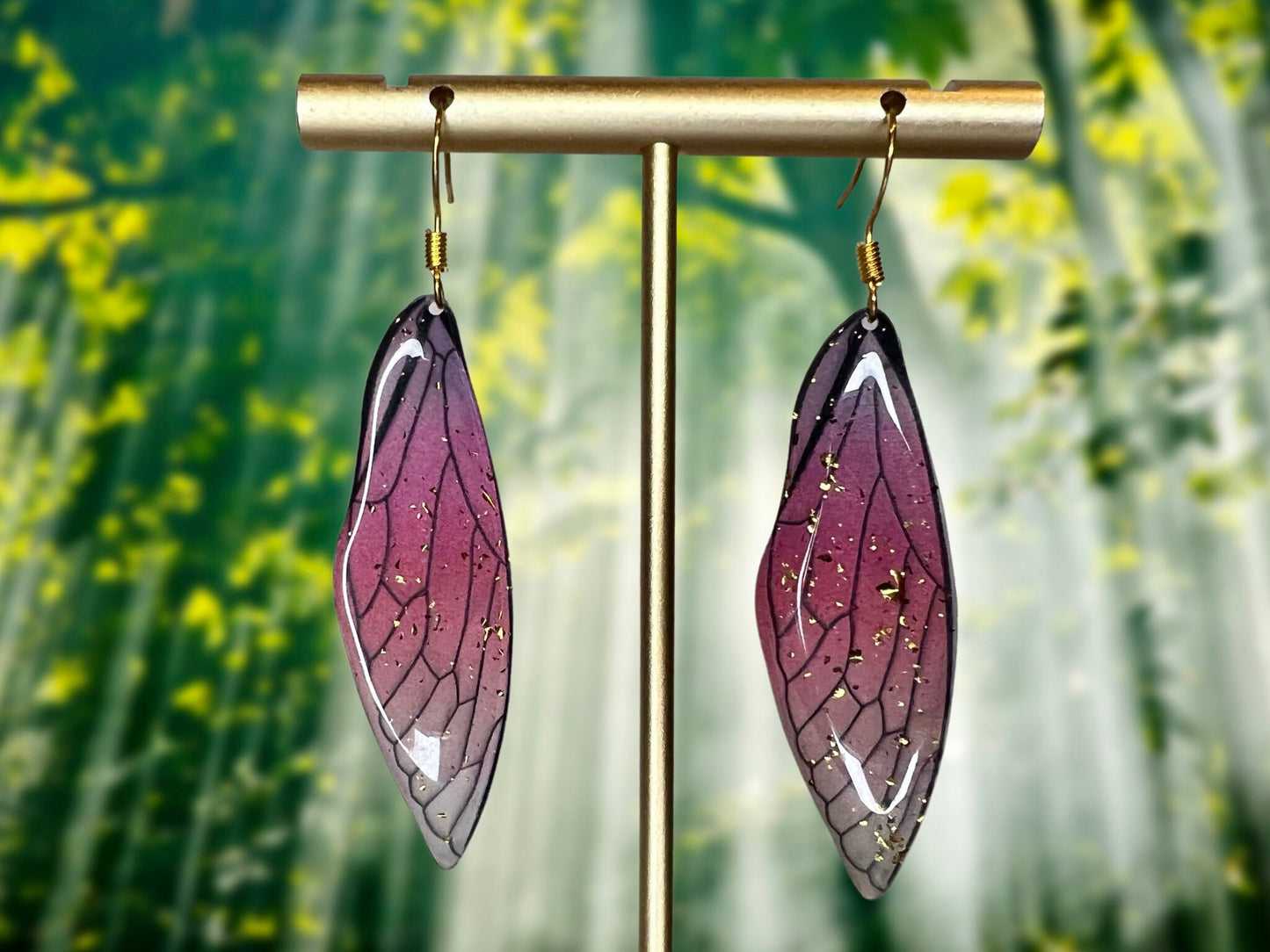 Fairy Wings Clip On Earrings