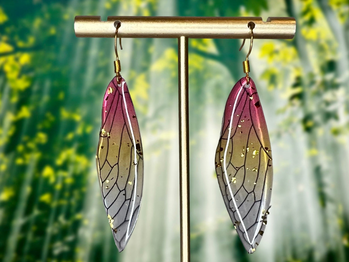 Fairy Wings Clip On Earrings