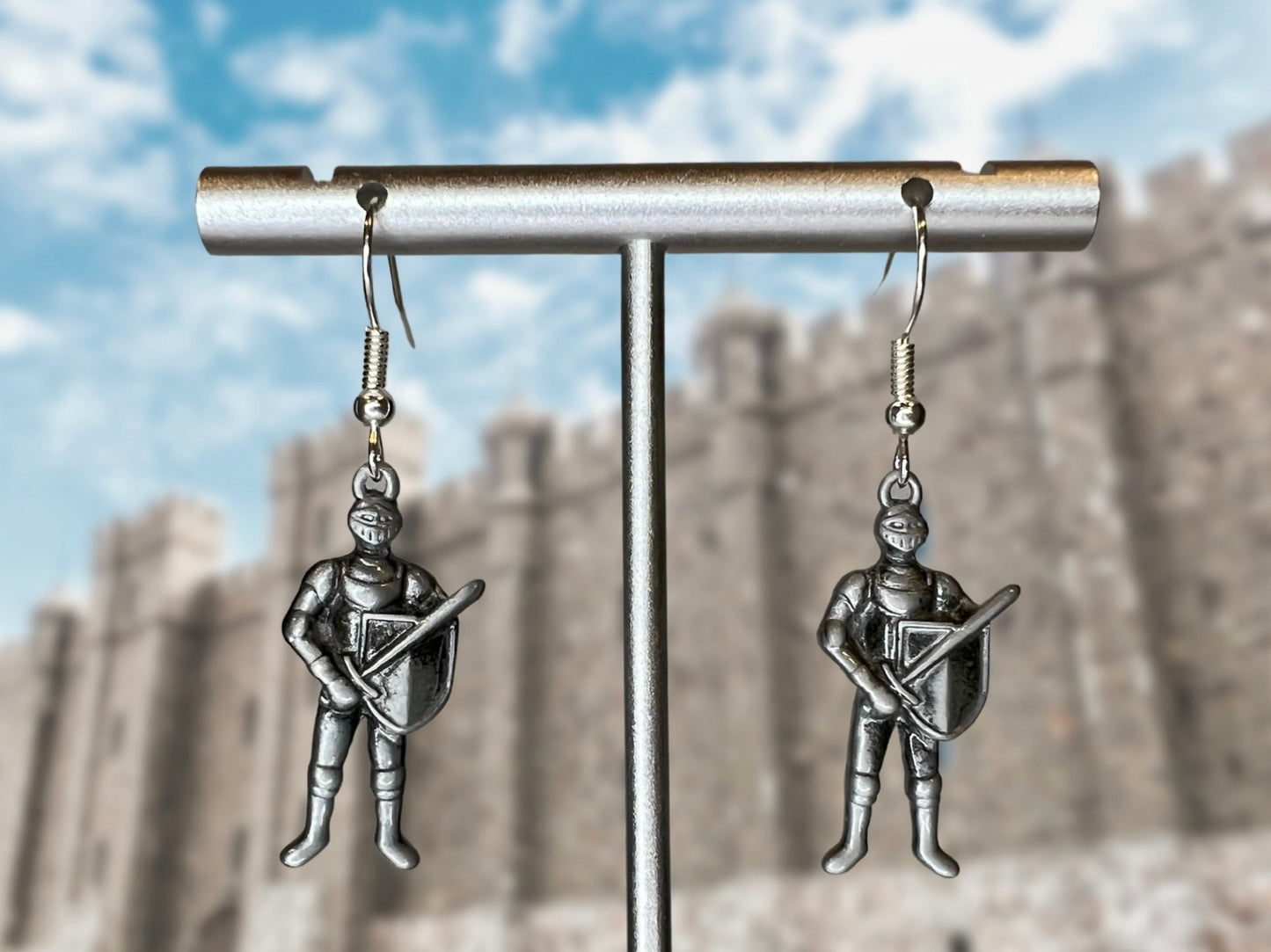Knight Clip On Earrings