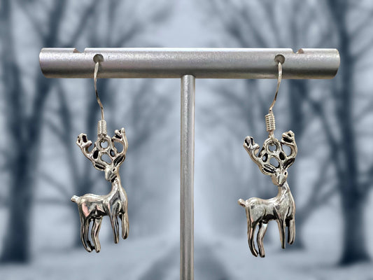 Deer Clip On Earrings
