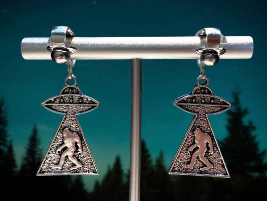 Bigfoot Clip On Earrings