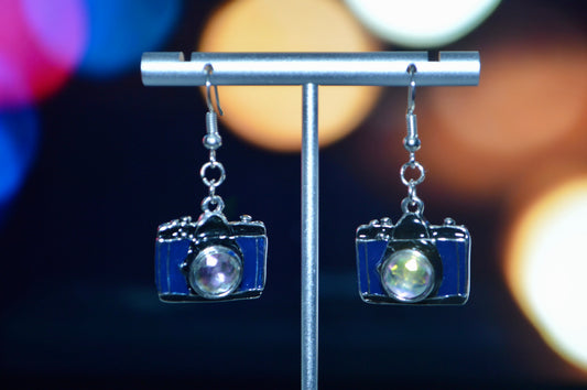 Camera Clip On Earrings