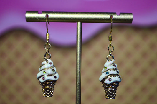 Ice Cream Clip On Earrings