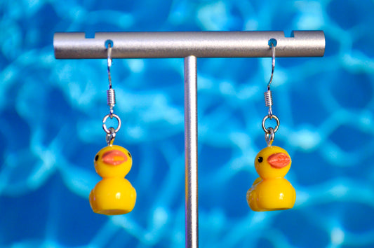Duck Clip On Earrings