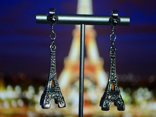 Eiffel Tower Clip On Earrings
