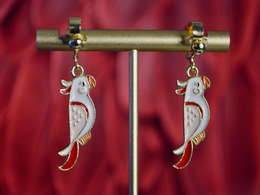Bird Clip On Earrings