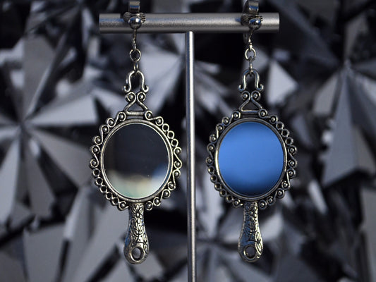 Mirror Earrings Clip On Earrings