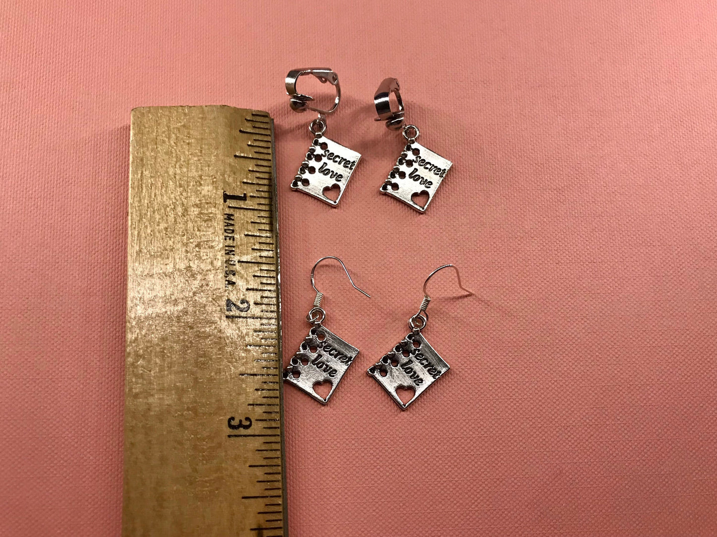 Book about Love Clip On Earrings
