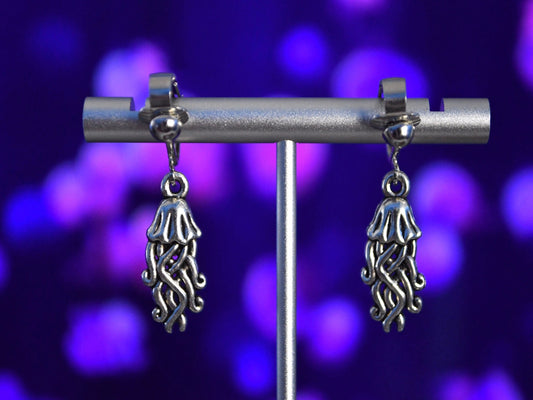 Jellyfish Clip On Earrings