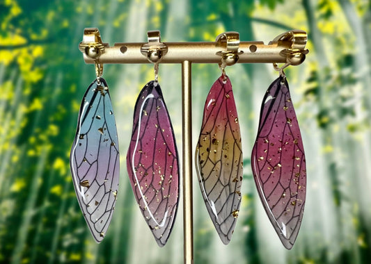 Fairy Wings Clip On Earrings